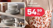 4 Pack Side Plates Or Bowls-Per Pack