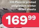 DB Plain Or Printed Polycotton Winter Fitted Sheets