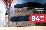 100% Cotton Bath Towels 70 x 130cm-Each
