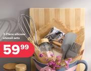 3 Piece Silicone Utensil Sets