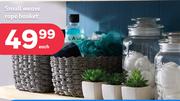 Small Weave Rope Basket-Each