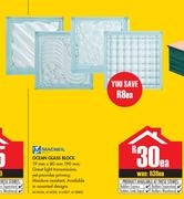 Macneil Ocean Glass Block-Each