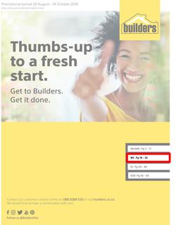 Builders : Thumbs-Up To A Fresh Start (28 Aug - 14 Oct 2018), page 1
