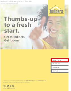 Builders : Thumbs-Up To A Fresh Start (28 Aug - 14 Oct 2018), page 1