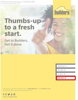 Builders : Thumbs-Up To A Fresh Start (28 Aug - 14 Oct 2018), page 1