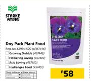 Starke Ayres Doy Pack Plant Food/Growing Orchids/Flowering Loving/Acid Loving/Hydrangea Food-500g
