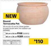 Round Terracotta Pot