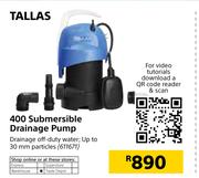 Tallas 400 Submersible Drainage Pump
