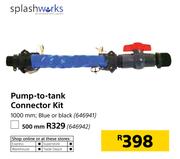 Splashworks Pump To Tank Connector Kit