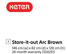 Keter Store It Out Arc Brown
