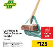 Lasher Leaf Rake & Gutter Sweeper Combo