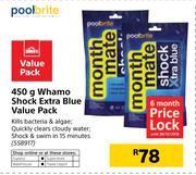 Pool Brite 450g Whamo Shock Extra Blue Value Pack