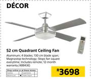 Decor 52cm Quadrant Ceiling Fan