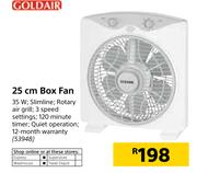 Goldair 25cm Box Fan