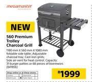 Mega Master 560 Premium Trolley Charcoal Grill