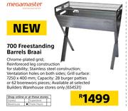 Mega Master 700 Freestanding Barrels Braai