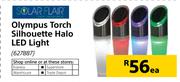 Solar Flair Olympus Torch Silhouette Halo LED Light-Each