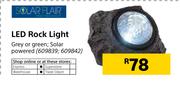 Solar Flair LED Rock Light In Grey Or Green