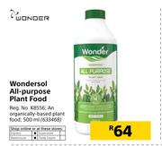 Wonder Wondersol 500ml All Purpose Plant Food