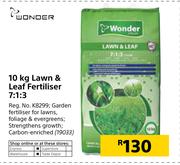Wonder 10kg Lawn & Leaf Fertiliser 7:1:3