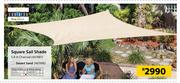 Coolaroo 5.4m Charcoal Square Sail Shade