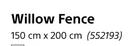 Willow Fence-150cm x 200cm