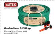 Watex Garden Hose & Fittings-20mm x 30m