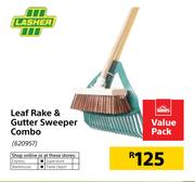 Lasher Leaf Rake & Gutter Sweeper Combo