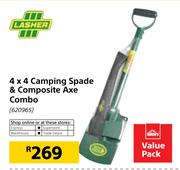 Lasher 4 x 4 Camping Spade & Composite Axe Combo