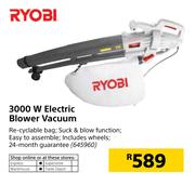 Ryobi 3000W Electric Blower Vacuum