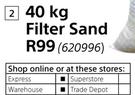 Blue Chem 40kg Filter Sand