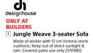 Design House Jungle Weave 3 Seater Sofa