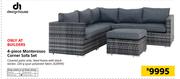  Design House 4 Piece Monterosso Corner Sofa Set