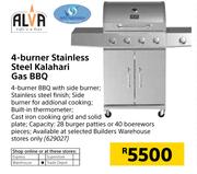 Alva 4-Burner Stainless Steel Kalahari Gas BBQ