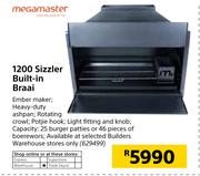 Megamaster 1200 Sizzler Built In Braai