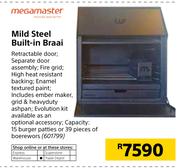 Megamaster Mild Steel Built In Braai