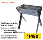Megamaster 700 Freestanding Stainless Steel Barrel Braai