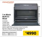 Megamaster 1m Black Built In Braai