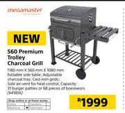 Megamaster 560 Premium Trolley Charcoal Grill