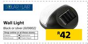 Solar Flair Wall Light In Black Or Silver