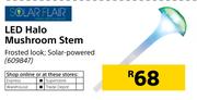 Solar Flair LED Halo Mushroom Stem(Solar Powered)