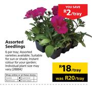 Assorted Seedlings-Per Tray