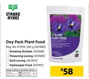 Starke Ayres Doy Pack Plant Food/Growing Orchids/Flowering Loving/Acid Loving/Hydrangea Food-500g-Ea