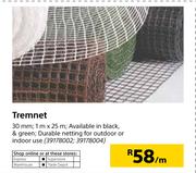 30mm 1m x 25m Tremnet-Per m