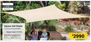 Coolaroo 5.4m Charcoal Square Sail Shade