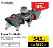 Gardena 4 Way Distributor-Each
