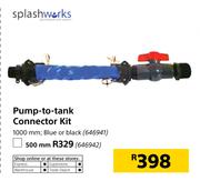 Splash Works 500mm Pump To Tank Connector Kit