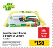 Lasher Bow Hacksaw Frame & Secateur Combo