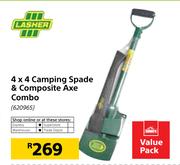 Lasher 4 x 4 Camping Spade & Composite Axe Combo