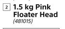 Pool Brite 1.5Kg Pink Month Mate Floater Head-Each